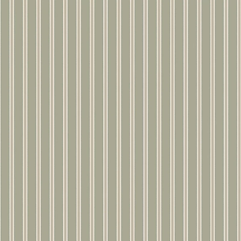 Boras Klasszikus csíkos zöld vlies tapéta Pärlrand Green 53 cm X 10 m