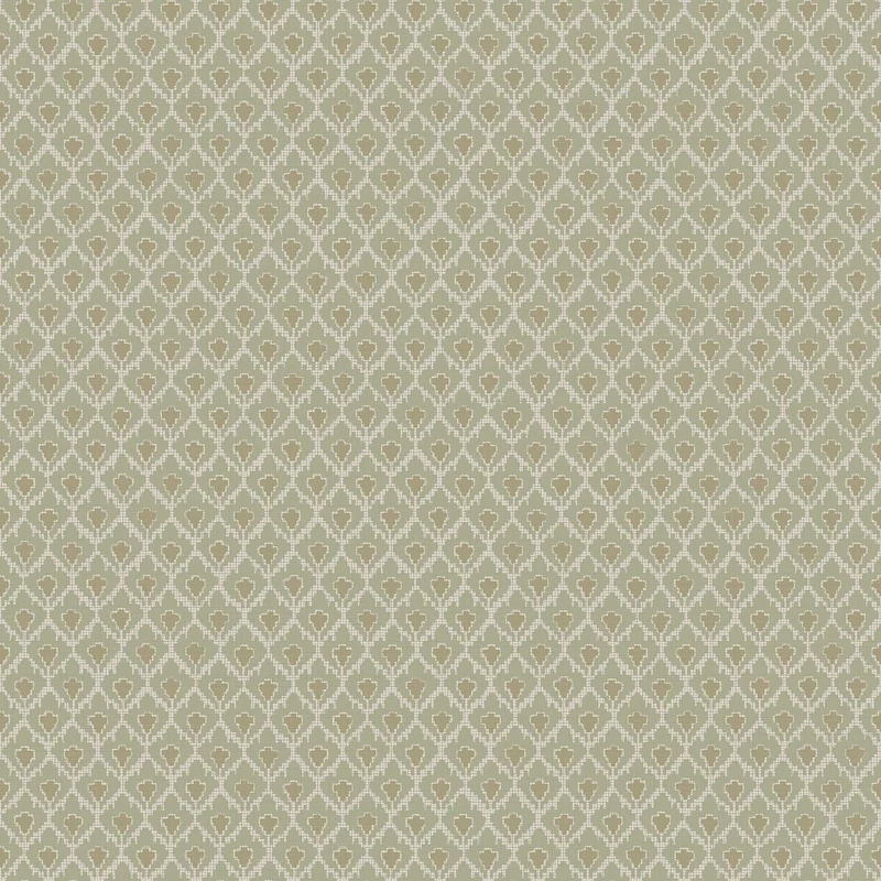 Boras Rácsos skandináv zöld vlies tapéta Svea Green 53 cm X 10 m