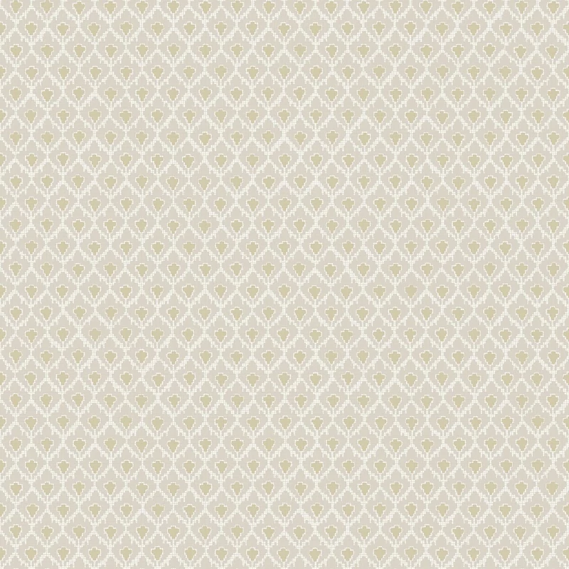 Boras Rácsos skandináv bézs vlies tapéta Svea Beige 53 cm X 10 m