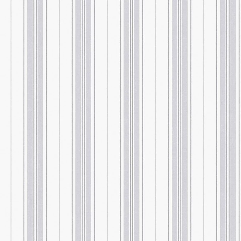 Boras Csíkos szürke vlies tapéta Hamnskär Stripe Grey 53 cm X 10 m