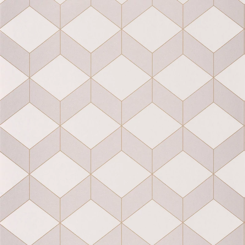 Casadeco Geometriai mintás modern szürkés barna vlies tapéta 1930 Metro Taupe 53 cm X 10 m
