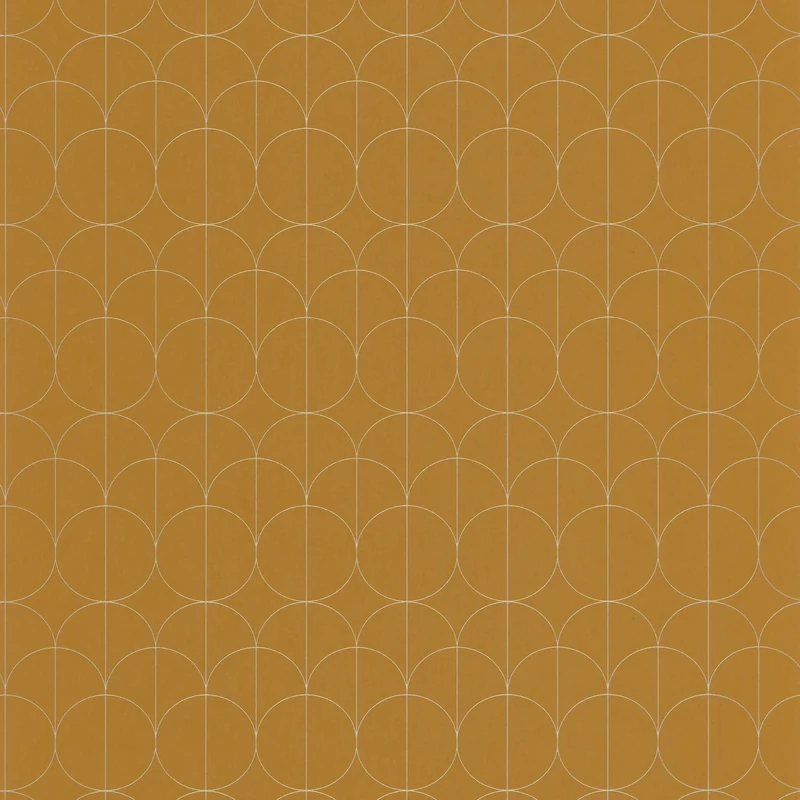 Casadeco Modern geometriai mintás sárga vlies tapéta 1930 Reflet Jaune 53 cm X 10 m