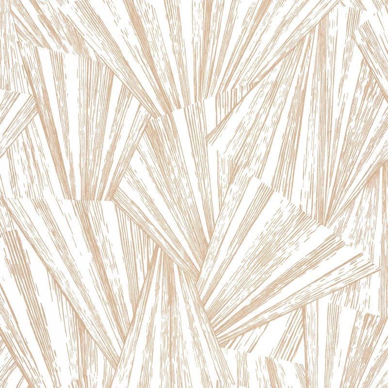 Casadeco Legyező mintás modern bézs vlies tapéta 1930 Eclat Irise Blanc 53 cm X 10 m