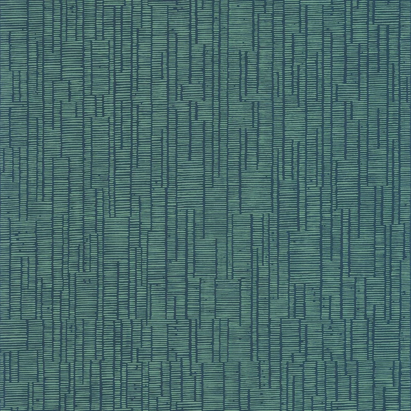 Casadeco vonal mintás méregzöld vlies tapéta Capri Lagon 53 cm X 10 m