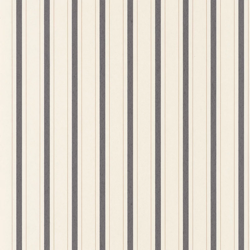 Casadeco vékony csíkos fekete vlies tapéta Rayure Noir Fusain 53 cm X 10 m