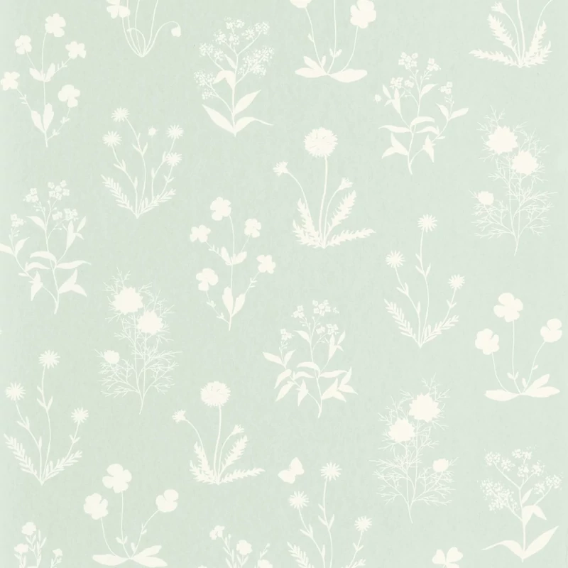 Casadeco Pitypangos romantikus zöld vlies tapéta Herbier Vert Aloe 53 cm X 10 m