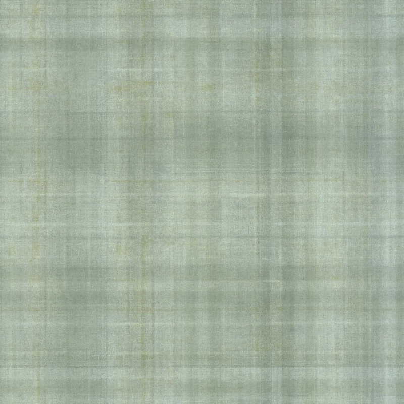 Casadeco Skótkockás szövethatású zöld vinyl tapéta Tartan Vert Sauge 53 cm X 10 m