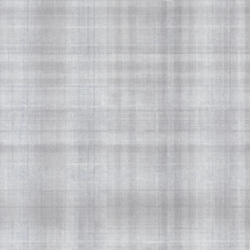 Casadeco Skótkockás szövethatású szürke vinyl tapéta Tartan Gris Duvet 53 cm X 10 m