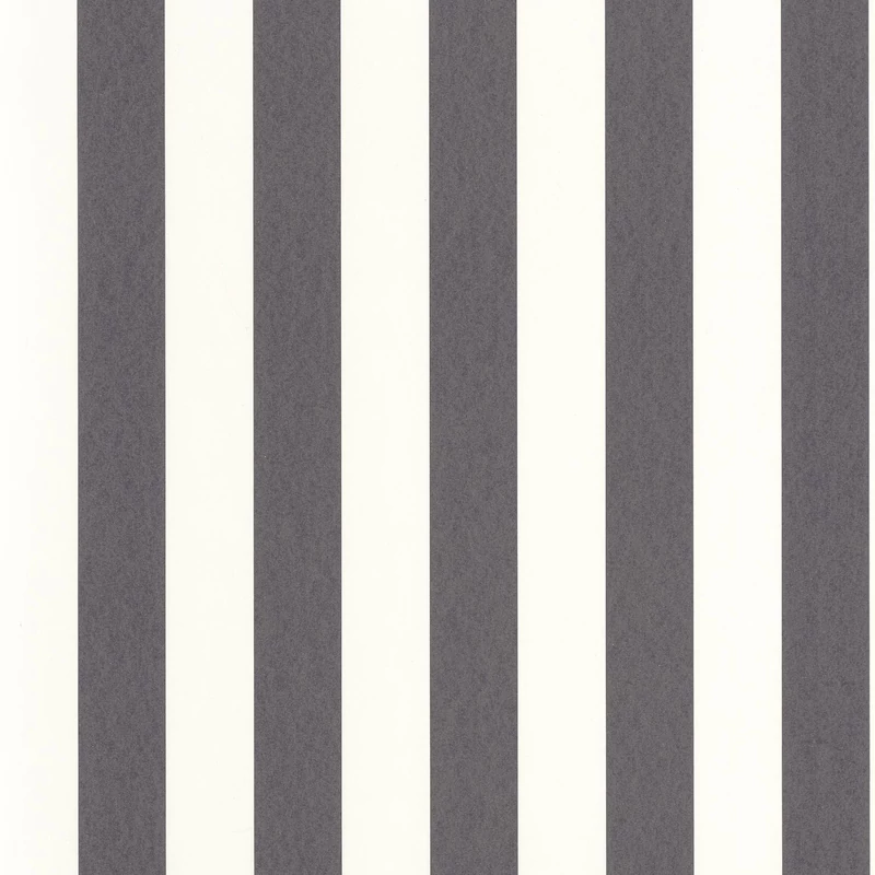 Casadeco Csíkos klasszikus fekete vlies tapéta Olympe Charbon 53 cm X 10 m