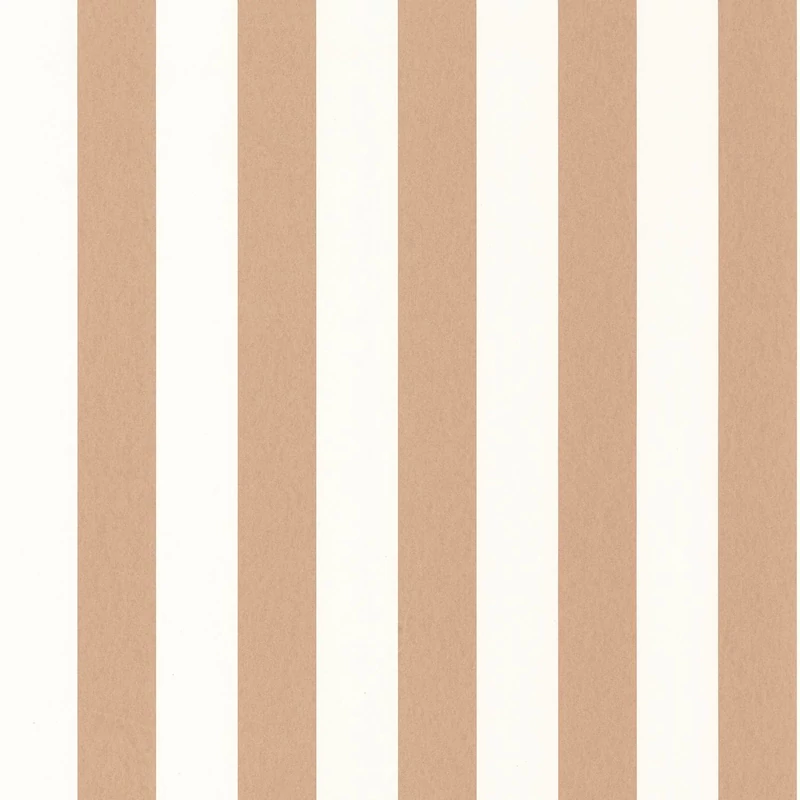 Casadeco Csíkos klasszikus barna vlies tapéta Olympe Noisette 53 cm X 10 m