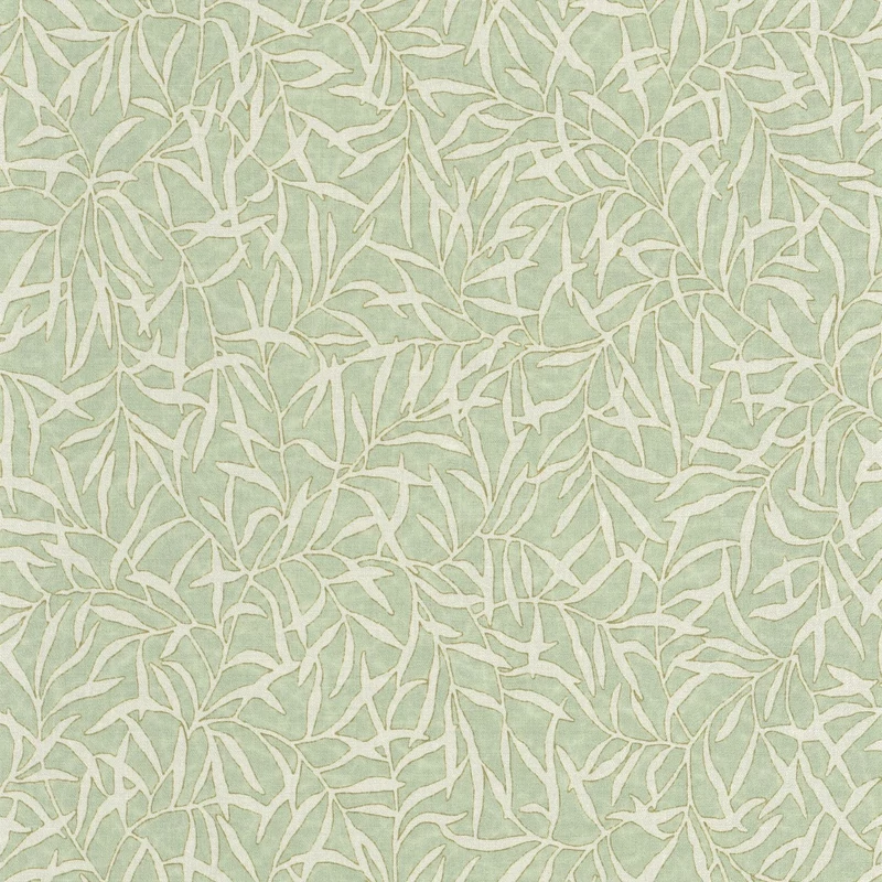 Casadeco Bambusz mintás elegáns zöld vinyl tapéta Bambu Vert Sauge 53 cm X 10 m