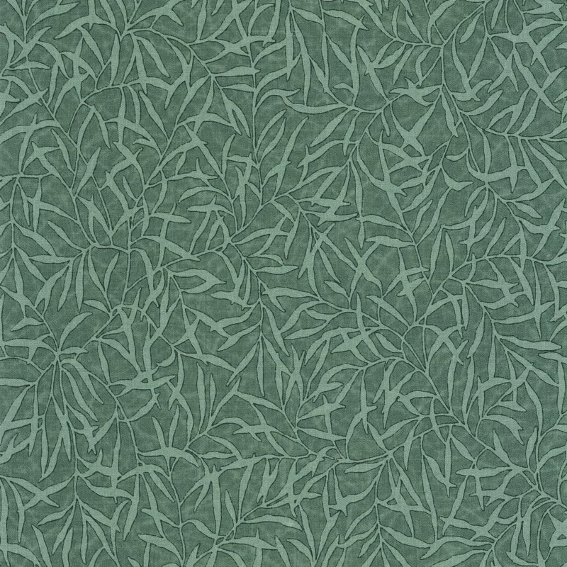 Casadeco Bambusz mintás elegáns kékes zöld vinyl tapéta Bambu Vert Canopee 53 cm X 10 m