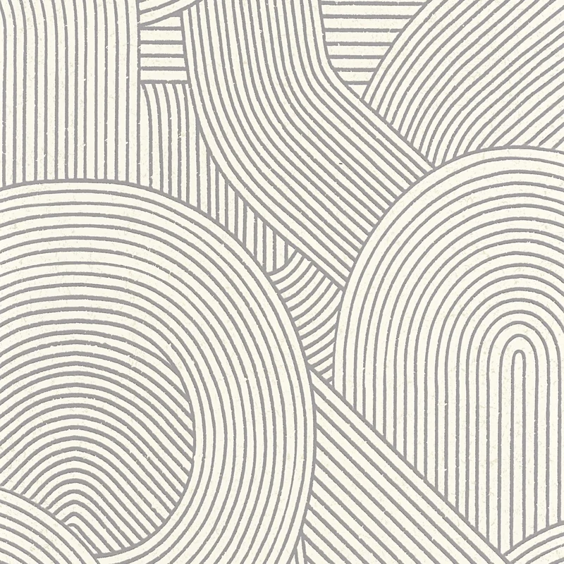 Casadeco 3D hatású modern vonalmintás fekete-fehér vlies tapéta Jardin Des Pierres Noir Fusain 53 cm X 10 m