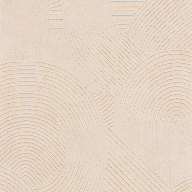 Casadeco 3D hatású modern vonalmintás bézs vlies tapéta Jardin Des Pierres Beige Sable 53 cm X 10 m