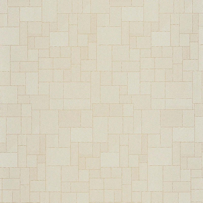 Casadeco Geometriai mintás modern drapp vlies tapéta Kensai Bleu nuage 53 cm X 10 m