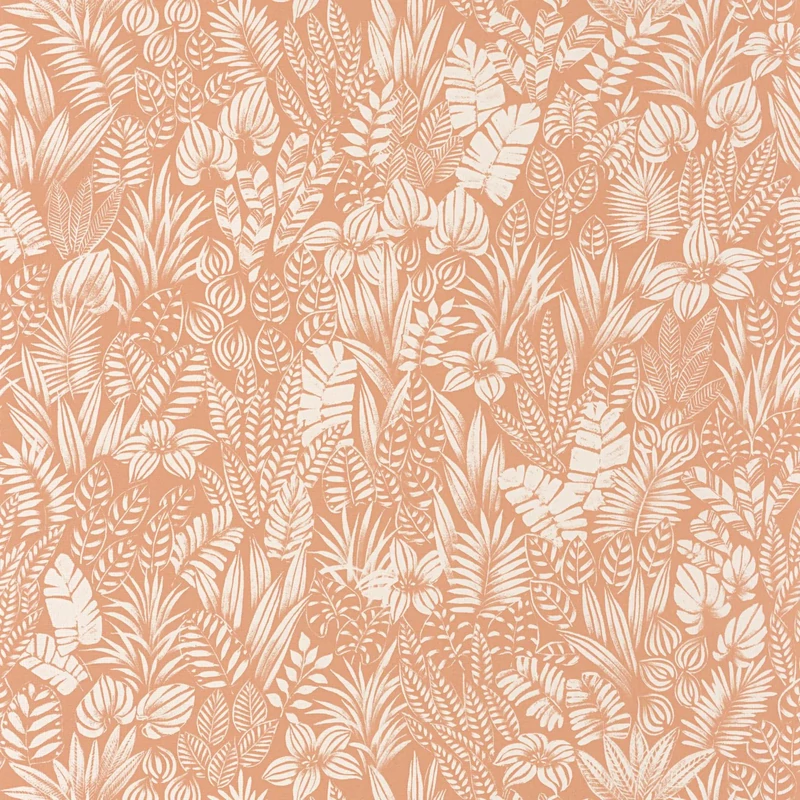 Casadeco Egzotikus levélmintás sárga vinyl tapéta Napa Valley Melon 53 cm X 10 m