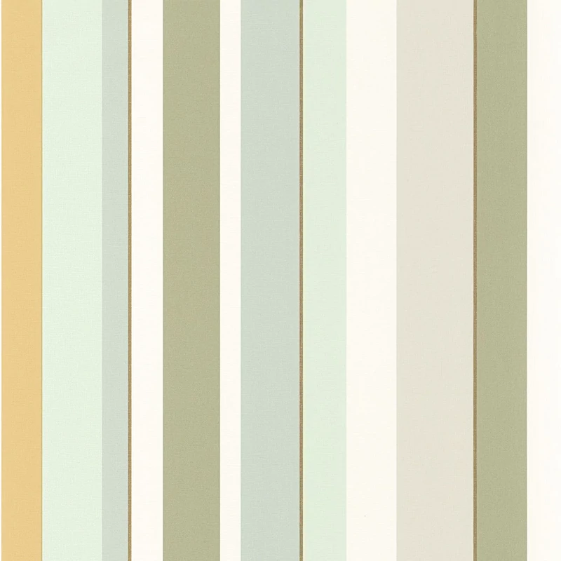 Casadeco Modern csíkos zöld vinyl tapéta Venice Beach Venice Beach 53 cm X 10 m