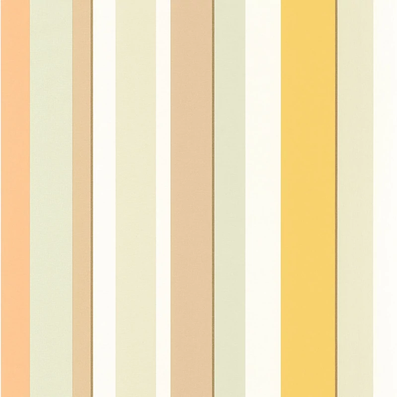 Casadeco Modern csíkos sárga vinyl tapéta Venice Beach Jaune Citron 53 cm X 10 m