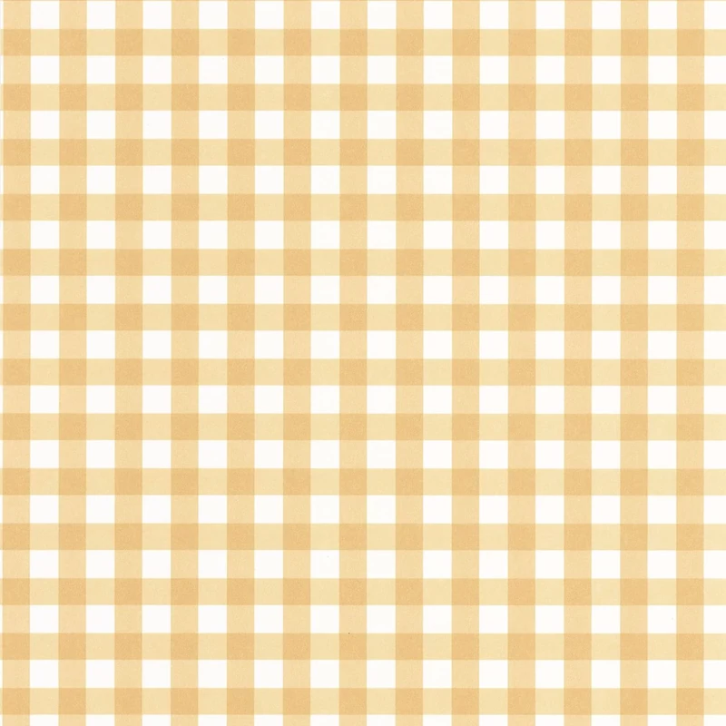 Casadeco Apró kockás sárga vlies tapéta Vichy Camel 53 cm X 10 m