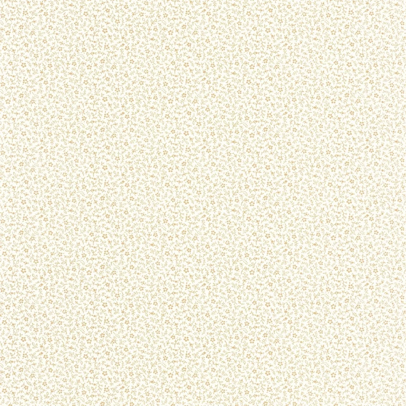 Casadeco Apró virág mintás romantikus bézs vlies tapéta Myosotis Ficelle/Blanc 53 cm X 10 m