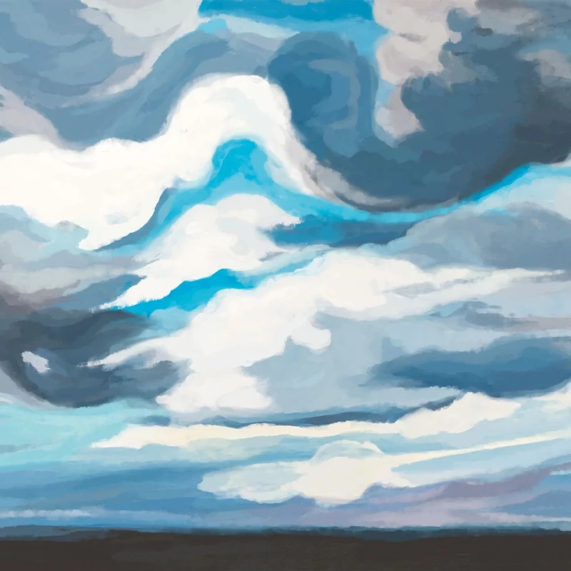 Casadeco Felhős kék vlies poszter tapéta Cirrus Bleu Nuage 400 cm X 3,1 m