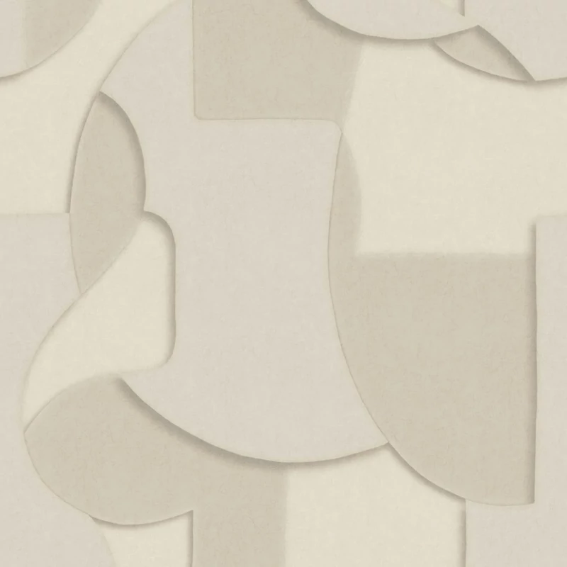 Casadeco Geometriai mintás 3D hatású bézs vlies poszter tapéta Toosoft Beige Lin 200 cm X 2,5 m