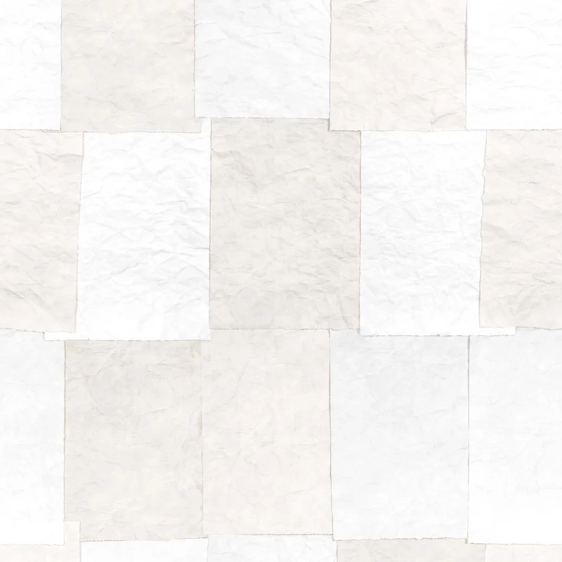 Casadeco Papírlap mintás fehér vlies tapéta Fabrique a Papier Blanc 212 cm X 2,5 m