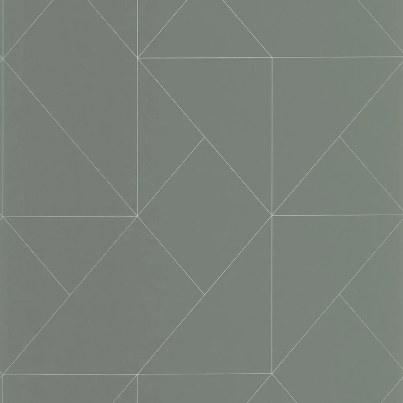 Casadeco Modern geometrikus keki vlies tapéta Subtilite Vert/Kaki 53 cm X 10 m