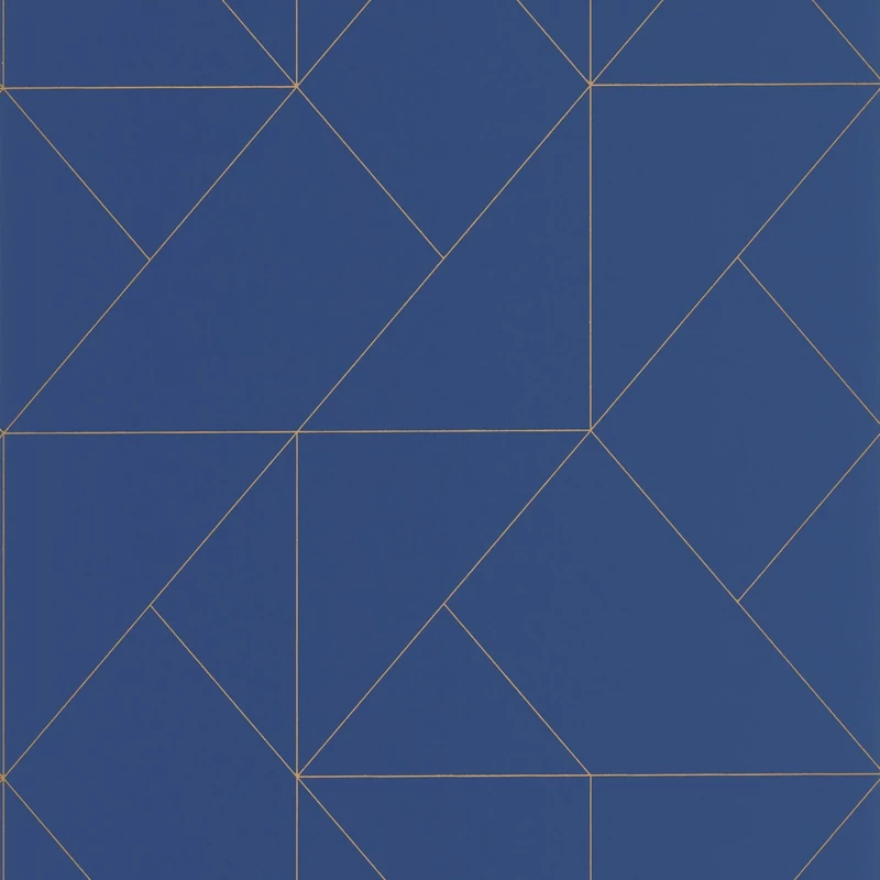 Casadeco Modern geometrikus kék vlies tapéta Subtilite Bleu Indigo 53 cm X 10 m