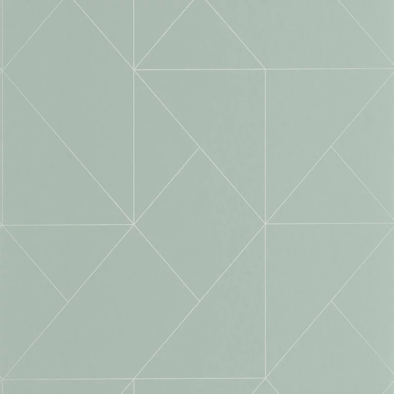 Casadeco Modern geometrikus zöld vlies tapéta Subtilite Celadon 53 cm X 10 m