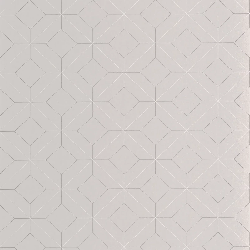 Casadeco Modern geometrikus szürke vlies tapéta Precision Gris Plume 53 cm x 10 m