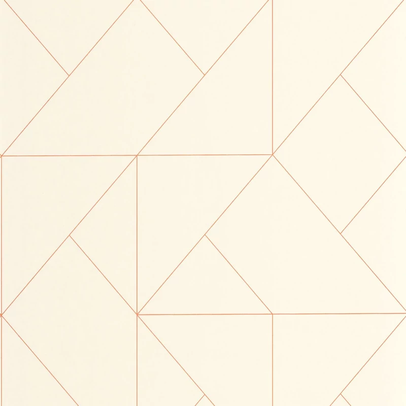Casadeco Modern geometrikus bézs-barna vlies tapéta Subtilite Beige/Terracotta 53 cm X 10 m