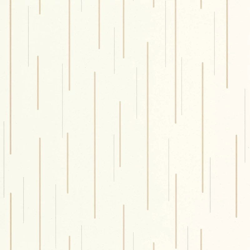Casadeco Vonalmintás elegáns fehér-arany vlies tapéta Suspension Naturel 53 cm X 10 m
