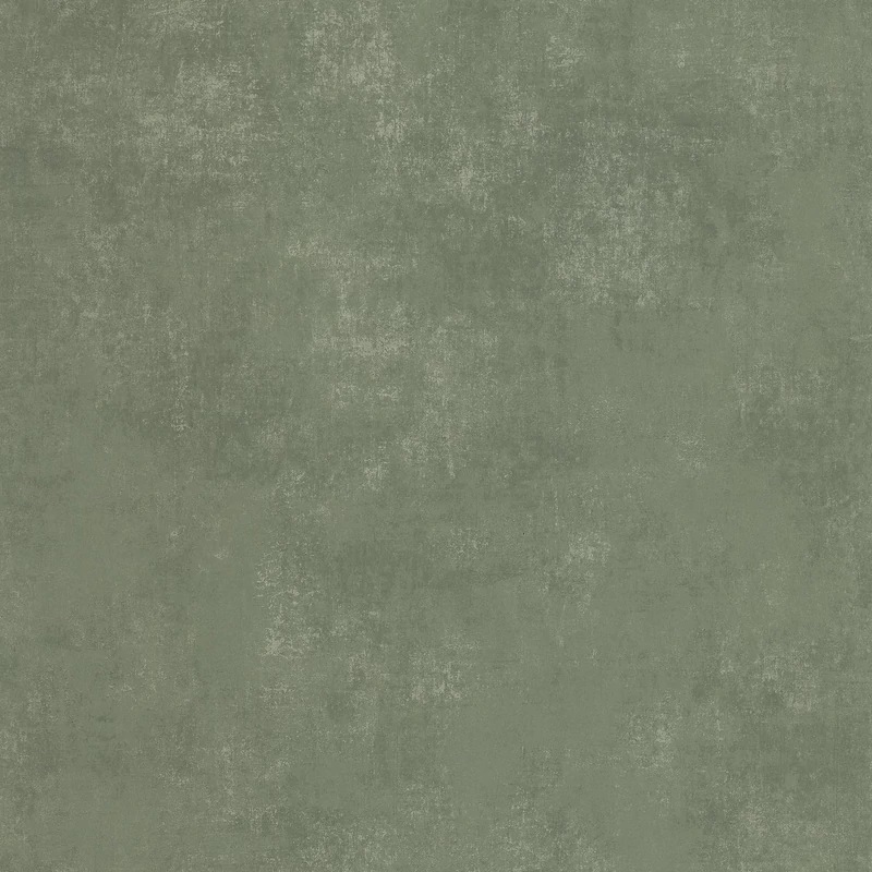 Casadeco Elegáns zöld vlies tapéta kőhatású mintázattal Prague Stone Uni Vert Romarin 53 cm X 10 m