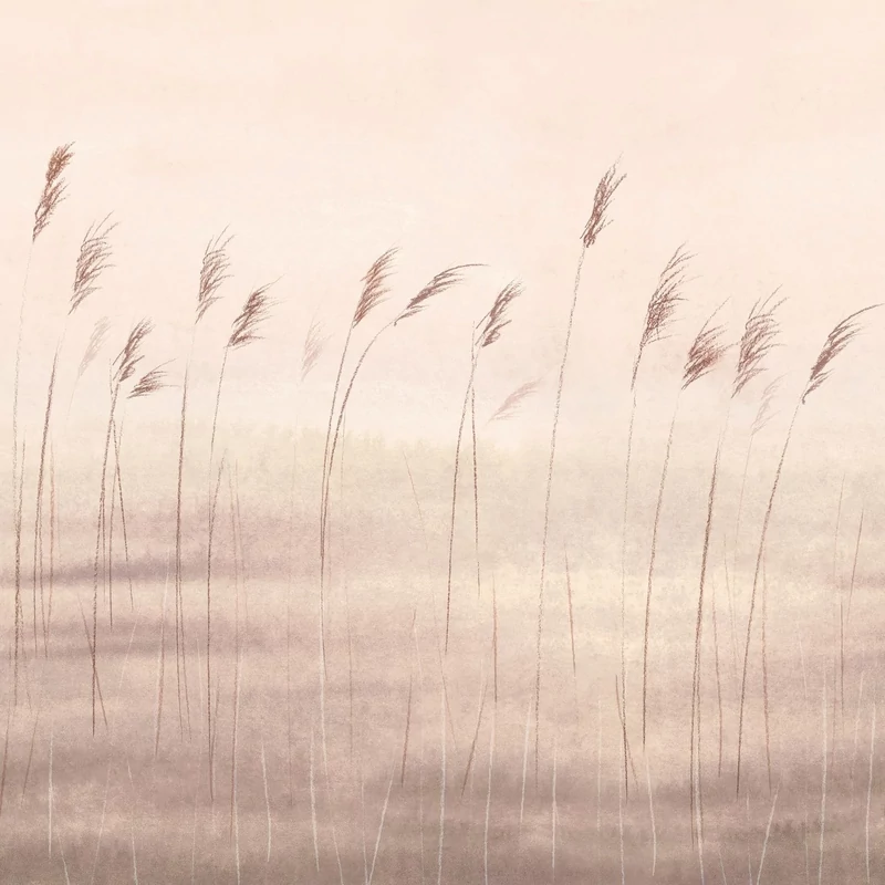 Casadeco Modern Nád mintás zöld vlies poszter tapéta Jonc Des Dunes Naturel 200 cm X 2,5 m