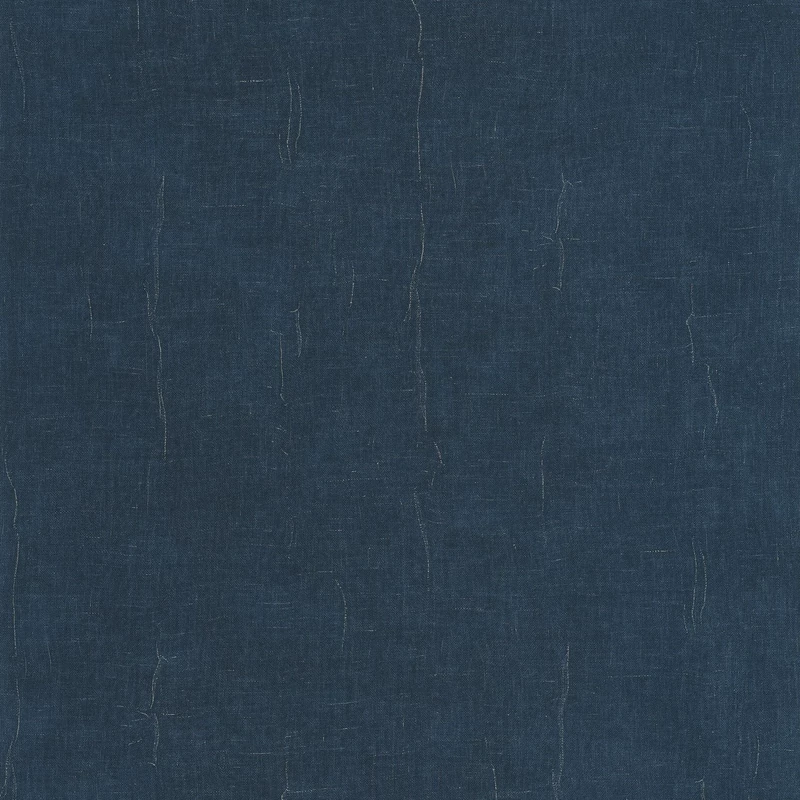 Casadeco Szövethatású elegáns sötétkék vinyl tapéta Etamine Bleu Encre 53 cm X 10 m