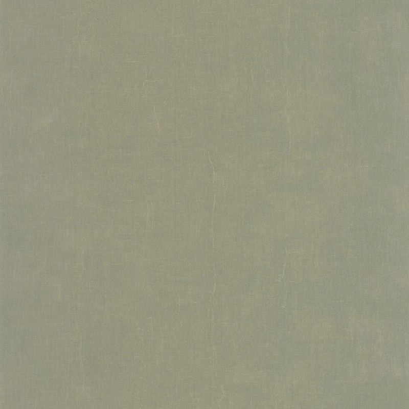 Casadeco Szövethatású elegáns zöld vinyl tapéta Etamine Vert Lichen 53 cm X 10 m