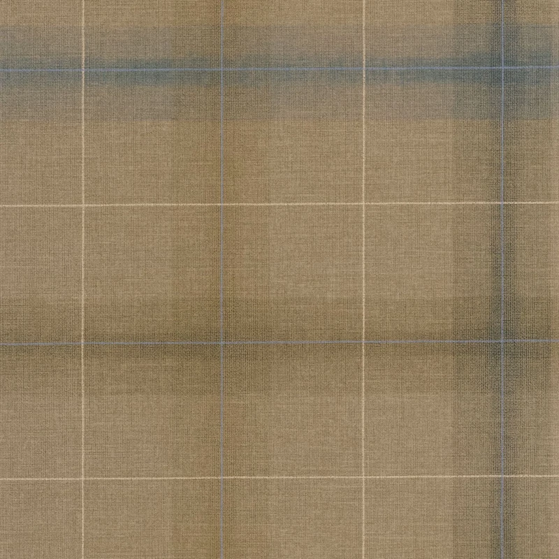 Casadeco Kockás szövet hatású barna vlies tapéta Archie Tabac 53 cm X 10 m