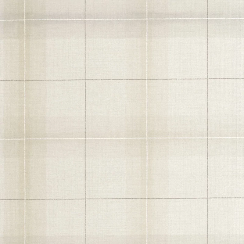 Casadeco Kockás szövet hatású szürke vlies tapéta Archie Gris Duvet 53 cm X 10 m