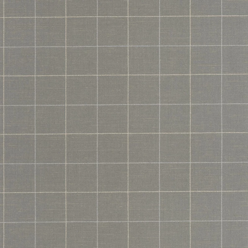 Casadeco Kockás szürke vlies tapéta Liam Anthracite 53 cm X 10 m