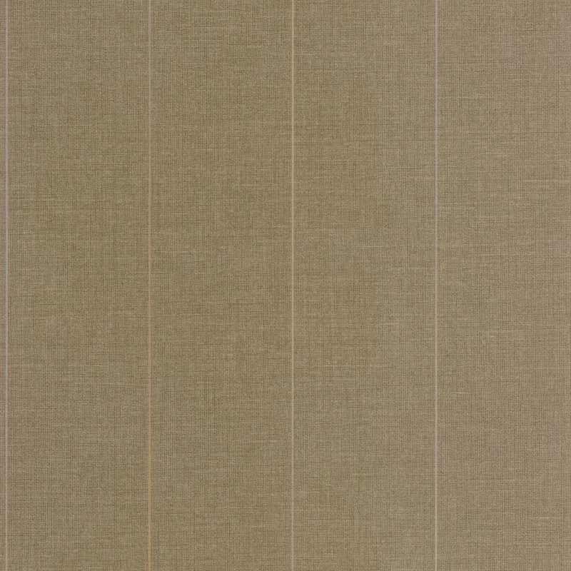 Casadeco Vastag csíkos zöldes barna vlies tapéta Charlie Tabac 53 cm X 10 m