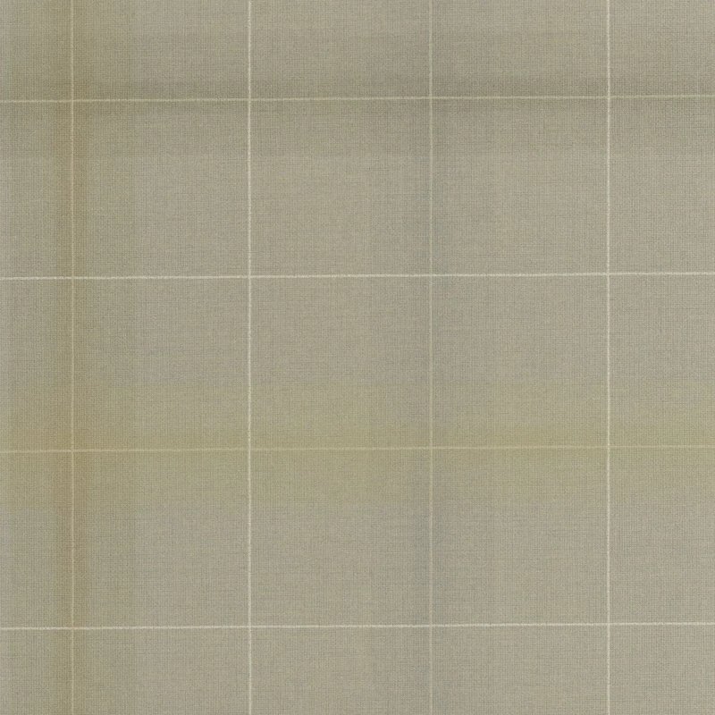 Casadeco Kockás szövet hatású keki vlies tapéta Archie Kaki 53 cm X 10 m