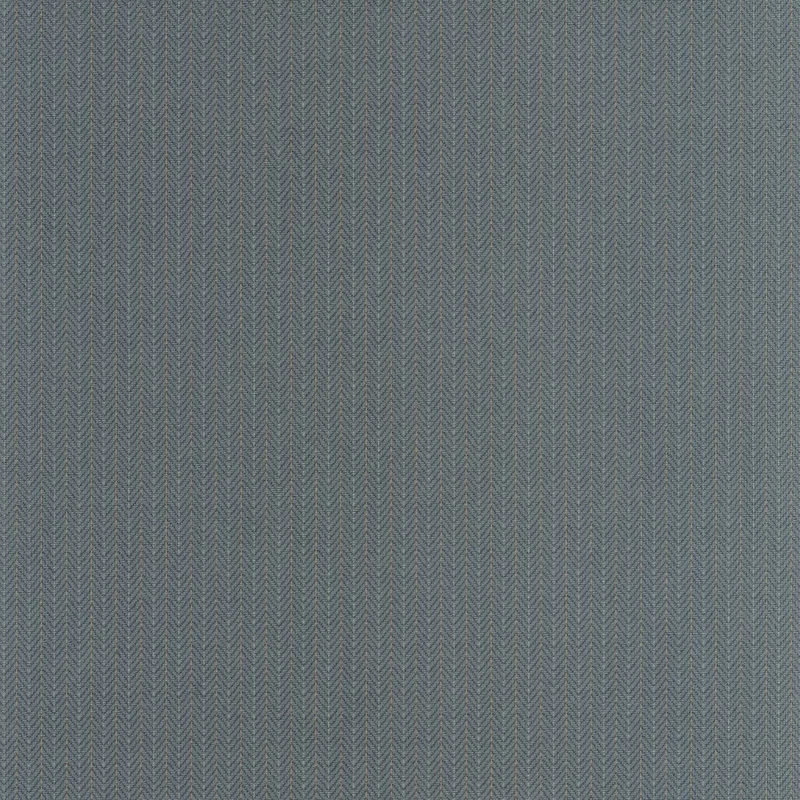 Casadeco Elegáns halszálka mintás kék vlies tapéta Owen Bleu Petrole 53 cm X 10 m