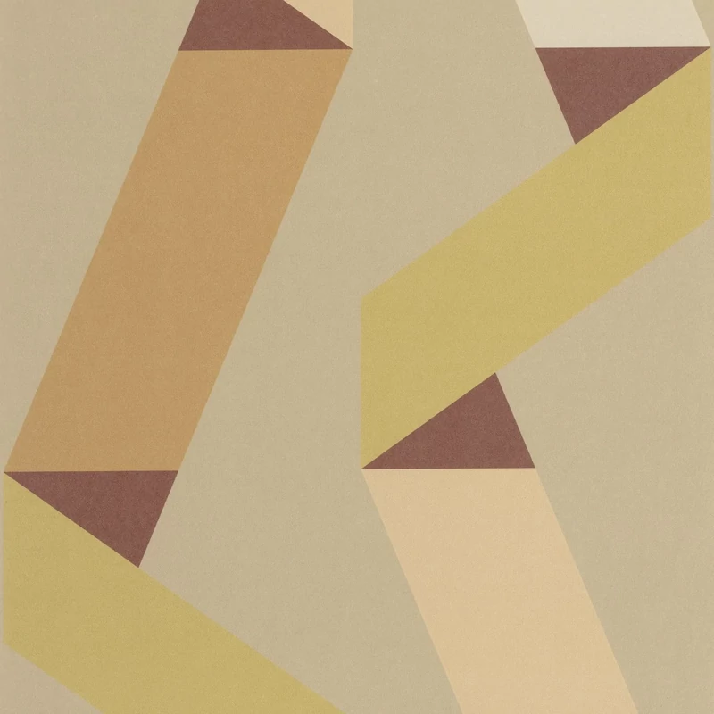 Casadeco Szalag mintás terrakotta vlies tapéta Ribbon Game Terracotta 53 cm X 10 m