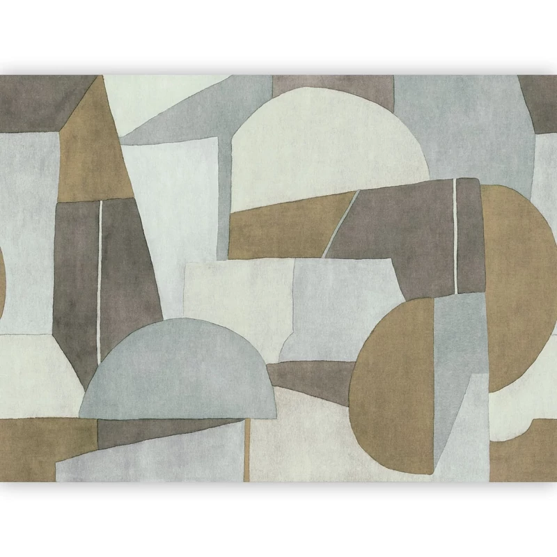 Casadeco Absztrakt mintás kék-barna vlies poszter tapéta Molly Bleu Celeste/Tabac 424 cm X 3,1 m