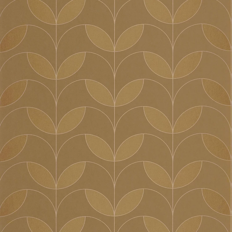 Casadeco Elegáns sárga vlies tapéta metál fénnyel Mistinguett Mordore 53 cm X 10 m