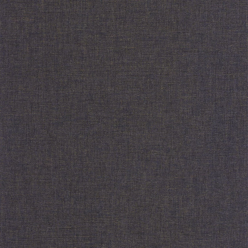 Casadeco sötétkék szövethatású vinyl tapéta finom metál fénnyel Caractere Encre 53 cm X 10 m