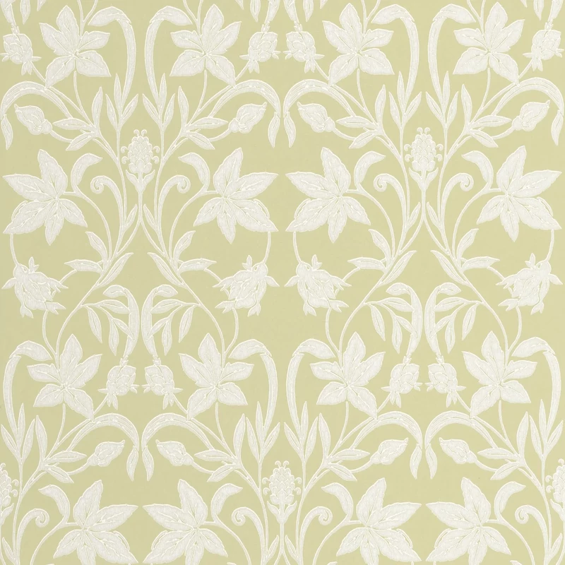 Casadeco virág mintás pisztácia színű vlies tapéta Primrose Pistache 53 cm X 10 m