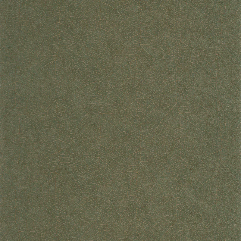 Casadeco Levélerezetes  sötétzöld vinyl tapéta Nola Vert Emeraude 50 cm X 10 m