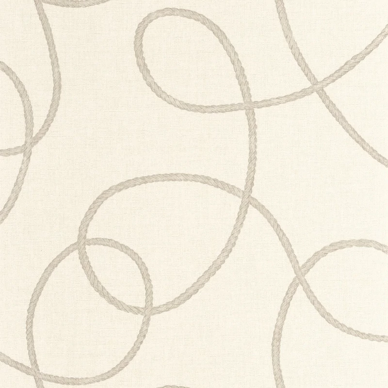 Casadeco Kötél mintás krém színű vinyl tapéta Pointe Du Raz Sable 53 cm X 10 m